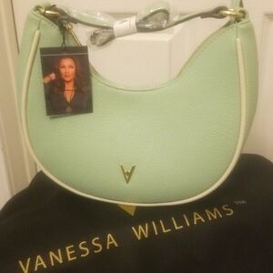 Vanessa Williams Crescent Shoulder Handbag + Dust Bag  NWT